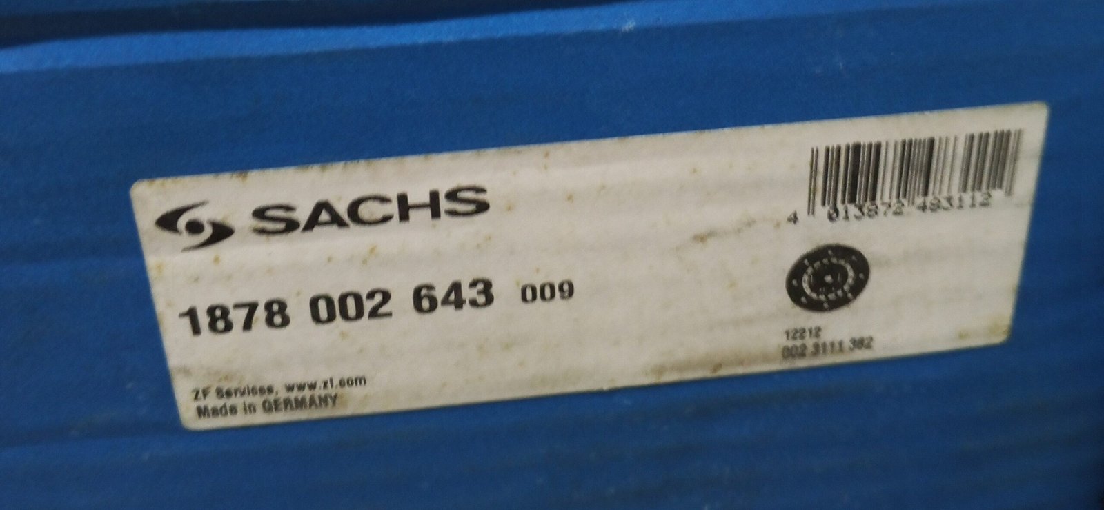 1878 002 643 SACHS CLUTCH DISC - Image 2