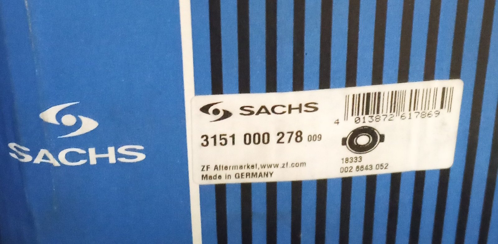 3151 000 278 SACHS CLUTCH RELEASE BEARING - Image 2