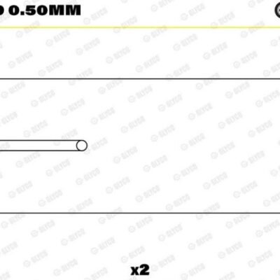 71-3009 0.50MM GLYCO CONNECTING ROD BEARING SHELL
