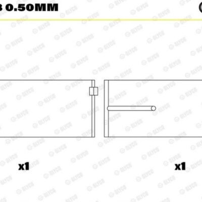 71-3868 0.50MM GLYCO CONNECTING ROD BEARING SHELL