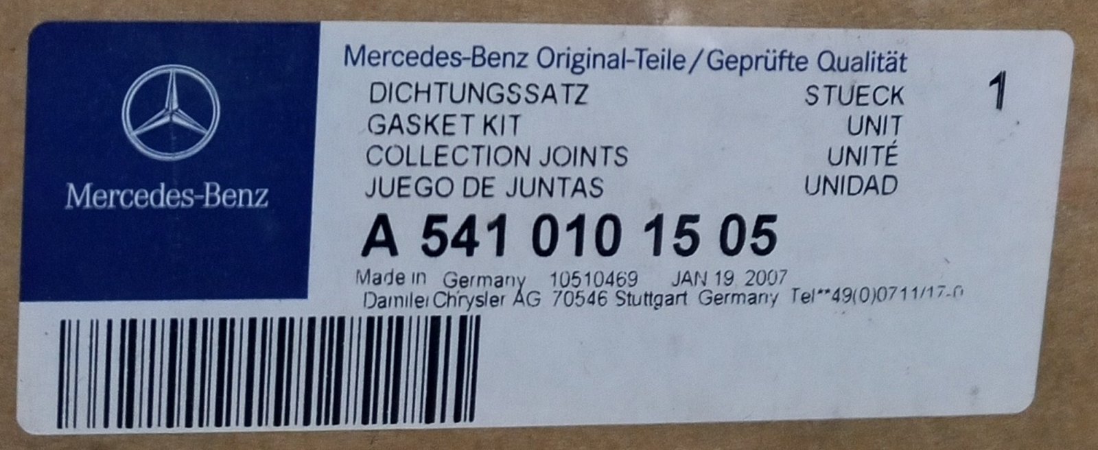 A5410101505 MERCEDES-BENZ GASKET SET, OIL SUMP - Image 3