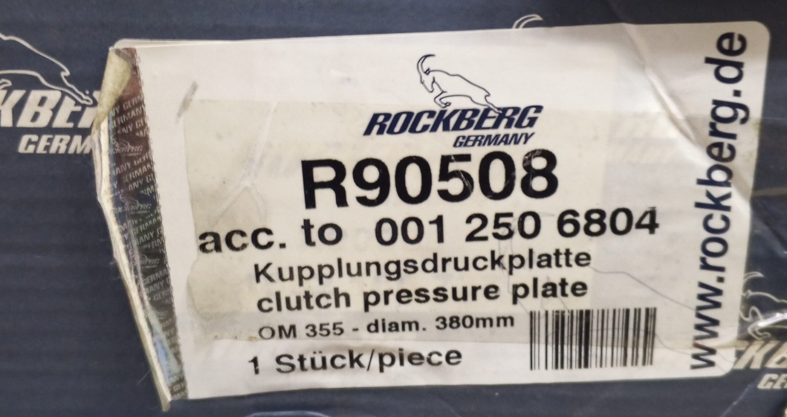 R90508 ROCKBERG CLUTCH PRESSURE PLATE - Image 2