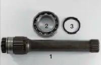 02.2610.1 EUROTRADING ALUMINIUM GEAR BOX P.T.O. SFAFT KIT 252MM