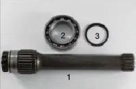 02.3085.1 EUROTRADING ALUMINIUM GEAR BOX P.T.O. SHAFT KIT 277MM