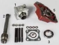 02.3085.A EUROTRADING COMPLETE P.T.O. KIT WITH HIGH FLANGE & SHAFT 277MM