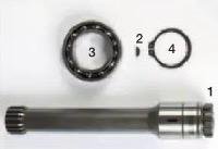 02.3180.1 EUROTRADING ALUMINIUM GEAR BOX P.T.O. SFAFT KIT 252MM WITH KEY
