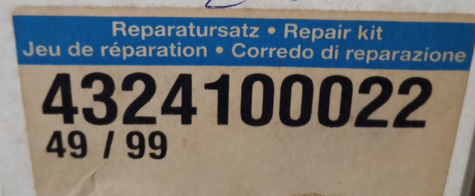 4324100022 WABCO REPAIR KIT - Image 2