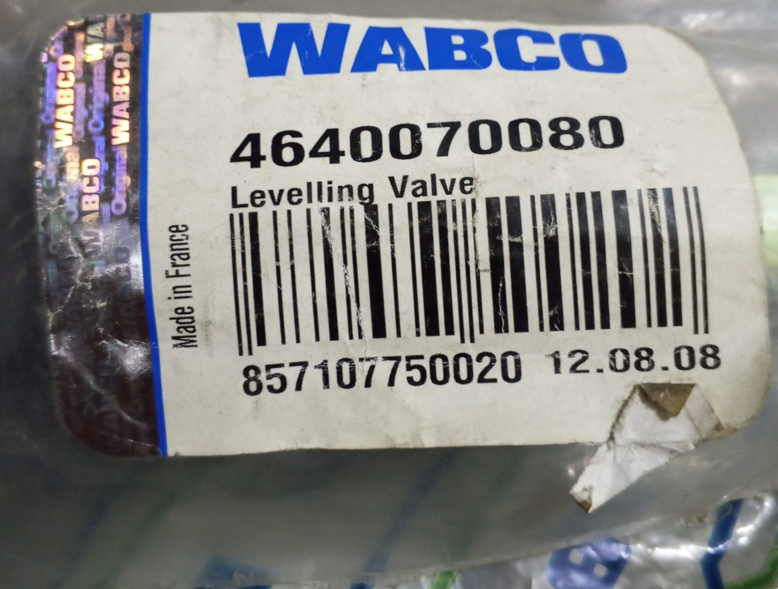 4640070080 WABCO LEVELLING VALVE - Image 2