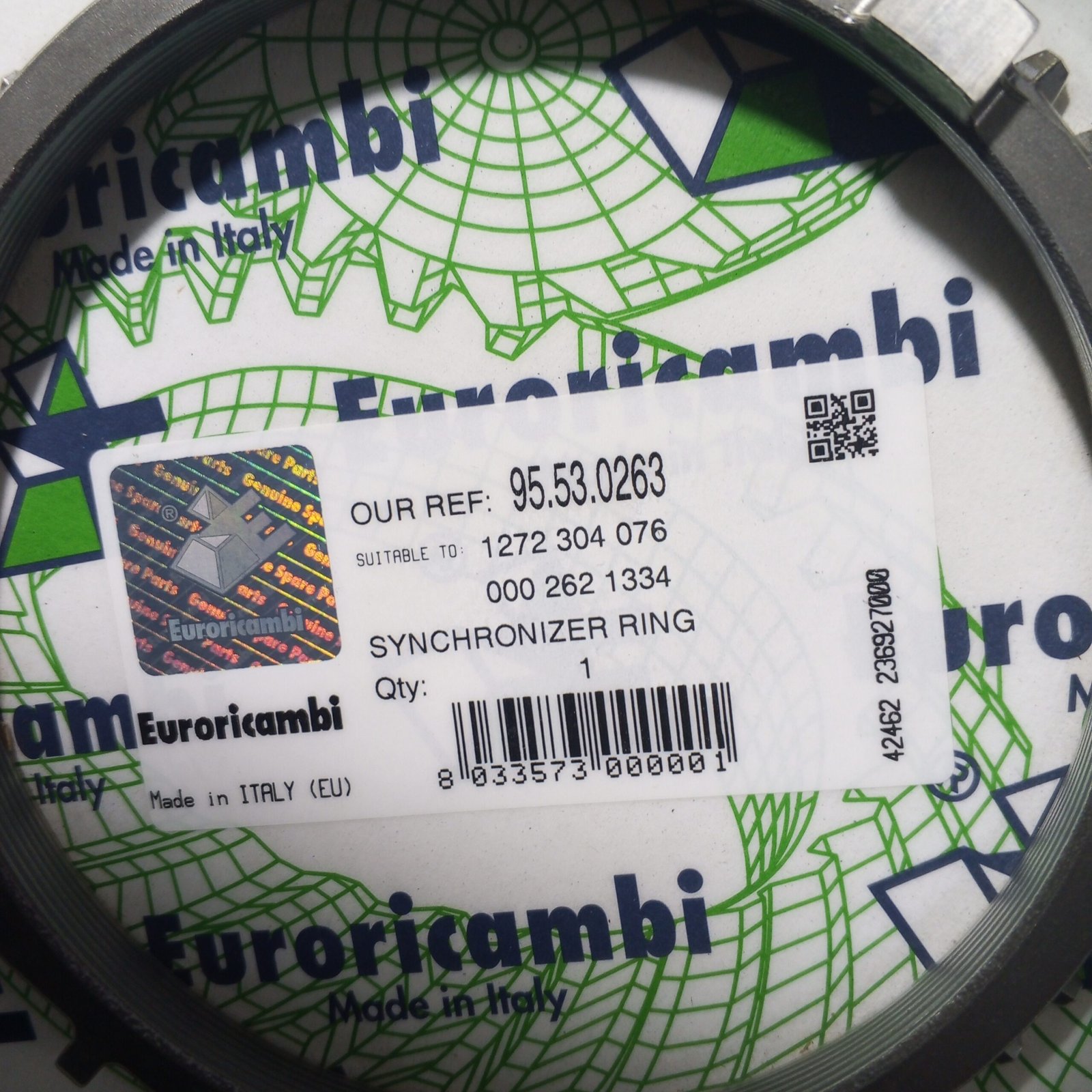 95.53.0263 EURORICAMBI SYNCHRONIZER RING /MO - Image 2